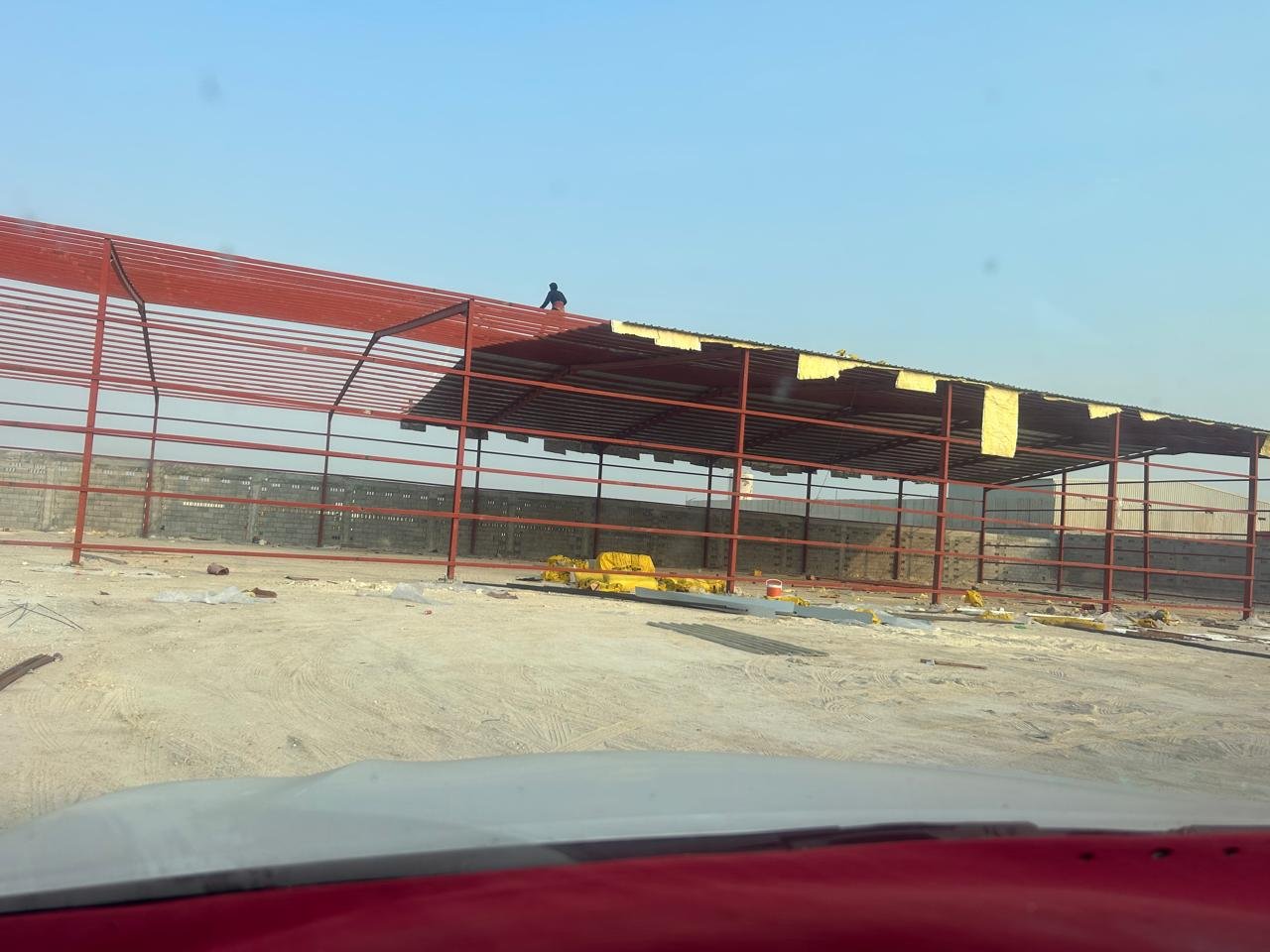 بناء هنجر شركة مزايا العالم للمقاولات