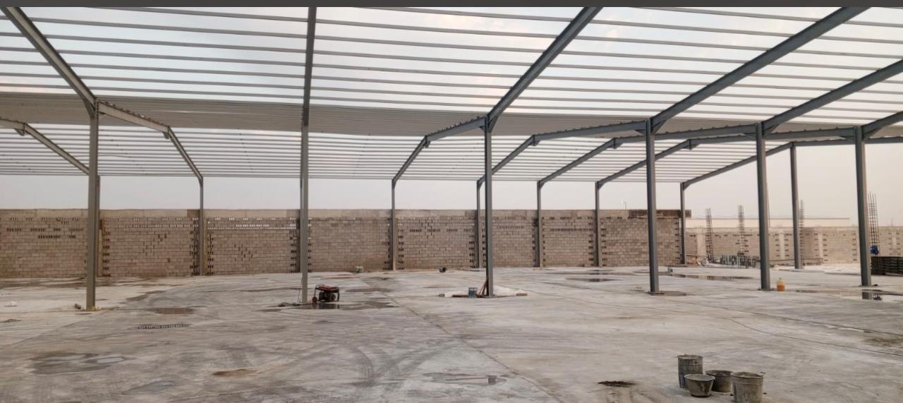 بناء هنجر شركة مزايا العالم للمقاولات